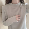 Mock Neck Solid Bottom Shirt