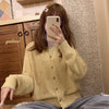 Cute Floral Knitted Cardigan