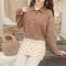 Cute Horn Toggle Button Sweater