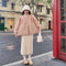 Sweet Round Collar Quilted Coat
