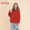 Basic Loose Fit Solid Color Sweatshirt