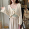 Knitted Flared Sleeves Cardigan