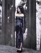 Fantasy Gothic Moon Night Fishtail Dress