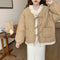 Sweet V Neck Quilted Coat