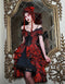 Gothic Rococo Cake Hem Dress (Brooch Included)