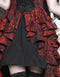 Gothic Rococo Cake Hem Dress (Brooch Included)