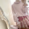 Soft Frilled Collar Knitted Sweater