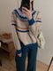 Fair Isle Knit Pullover Top