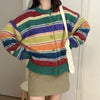 Kawaii Stripe Knit Cardigan