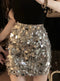 Coquette Sequin Wrap Hip Skirt