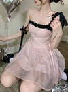 Romantic Pink Sling Dress