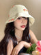 Little Bow Bucket Straw Hat