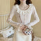 Romantic Frilled Collar Shirt