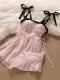 Romantic Pink Sling Dress