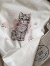 Cute Cat Printed T-shirt