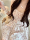 Floral Slim Waist Pincess Dress