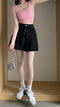 Pleated Demin Skirt