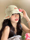 Little Bow Bucket Straw Hat