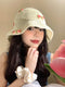 Little Bow Bucket Straw Hat