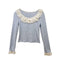 Romantic Frilled Collar Shirt