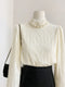 Princess Frilled Pearl Collar Shirt