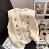 Vintage Embroidered Knit Vest
