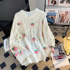 Strawberry Designed Knit Top