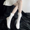 Lace Trim Cotton Socks