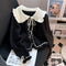 Doll Collar Bow Knit Cardigan