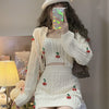 Strawberry Girl Knitted 3 Pieces Set