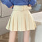 Pleated Solid Color Skirts