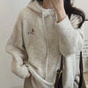 Kawaii Embroidery Dog Hooded Top