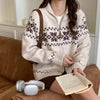 Fair Isle KnitZipped Top