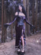 Fantasy Gothic Moon Night Fishtail Dress