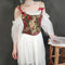 Vintage Jacquard Painting Lace Up Vest